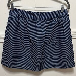 Banana Republic Navy and White Striped Skirt